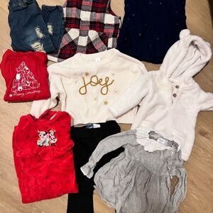 Baby Girl Christmas Clothing Bundle Size 6-12